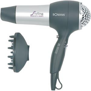 Bomann HTD 889 CB - Haardroger - 2000W - Zwart/Zilver