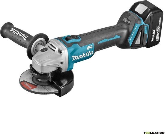 Makita 18 V Haakse slijper 125 mm