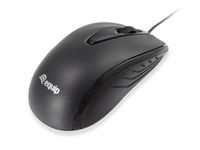Equip 245107 muis Kantoor Ambidextrous USB Type-A Optisch 1000 DPI Zwart