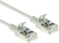 ACT CAT6a Netwerkkabel, U/FTP LSZH LAN Kabel Dun 3.8mm Slimline, Flexibele Snagless CAT 6a Kabel Met RJ45 Connector, Voor Gebruik In Datacenters, 0,15 Meter, Grijs - DC7030