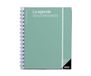 ADDITIO Lerarenagenda, kwartaalplanner, weekoverzicht, beoordeling, afmetingen 16,5 x 21,5 cm, Spaans, groen