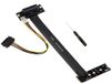 KALEA-INFORMATIQUE Riser Gen 4.0 Adapter voor M2 M Key Slot naar PCIe x4 vrouwelijke poort, lengte 20 cm. Zijuitgang, loodrechte oriëntatie en Gen4 8GB/s doorvoer