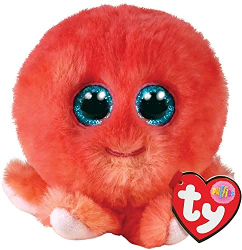 TY - Teeny Puffies Octopus Sheldon - 10 CM - Roze