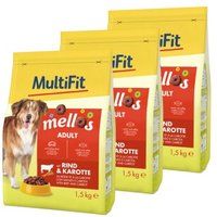 MultiFit Mellos 3 x 1,5 kg Rundvlees en wortelen 3x1,5 kg