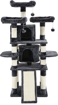 Hoppa! Kattenboom - Rookgrijs - 172 cm