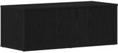 vidaXL meuble TV 80x34x30 cm chêne noir bois de chêne ouvragé