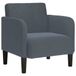 VidaXL Fauteuil met armleuningen 68x68x70 cm Donkergrijs Fluweel