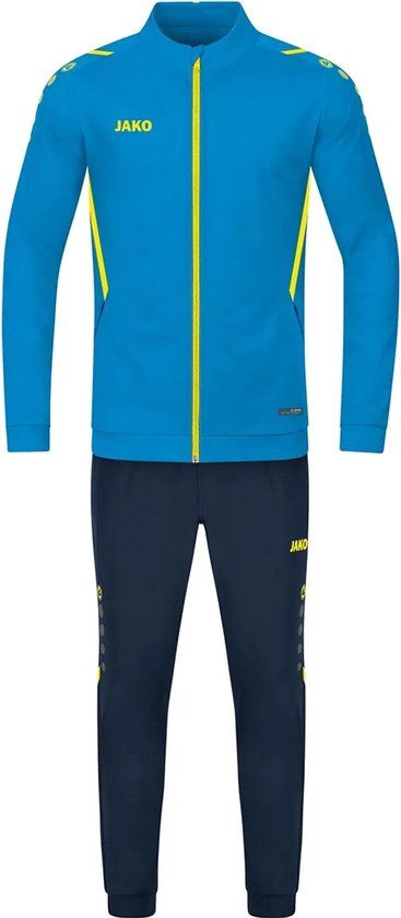 Jako Challenge Polyesterpak Kinderen - Blauw/Geel - Maat 116