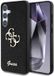 Guess 4G Metal Logo Glitter Backcover Samsung Galaxy S25 Zwart