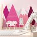 Ambiance Sticker Muursticker Scandinavisch Berglandschap 110x165cm