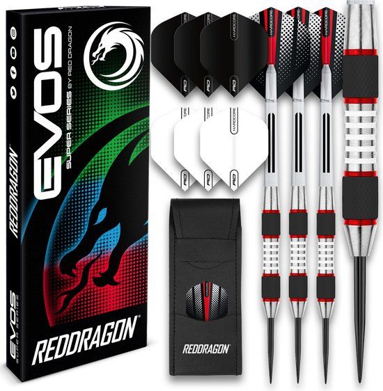 Red Dragon Evo Steeltip Dartpijlen - 24 gram - Professioneel