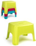 PLASTICFORTE Forte Plastics Keukenkrukje/opstapje - Handy Step - blauw - kunststof - 40 x 30 x 28 cm