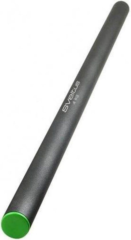 Sveltus Verzwaarde Stalen Staaf - 4 kg - Zwart