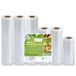 Vacuüm Anysea Vacuüm Sealer Rolls Vacuüm Sealer Bags: 6 Roll 15|20x2|28x3| x300 cm | BPA-vrij | Heavy Duty reliëf