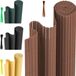 Merkloos Balkonscherm PVC Tuinscherm Hekwerk voor Buiten Balkonbekleding van PVC Weerbestendig UV-Bescherming Balkon Terras Windscherm voor Balkon Tuin Zonnescherm Balkonscherm PVC Tuinscherm Hekwerk voor Terras met Tie-wraps Bruin 90 x 800cm