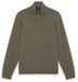 Lyle & Scott Loopback quarter zip sweat - khaki ash