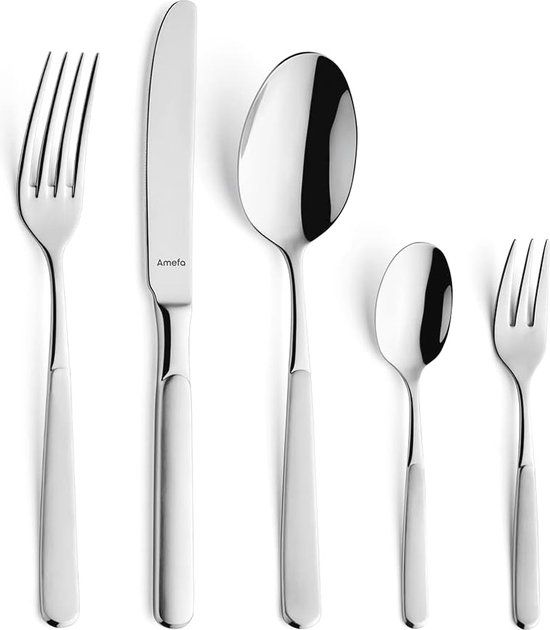 Amefa SATINA Bestekset 60-delig Mat Zilver Chroomnikkelstaal 18/10 Vaatwasserbestendig voor 6 Personen