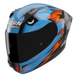 Nolan N60-6 Sport Replica Oliveira 373, casque intégral, couleur: Bleu/Noir/Orange/Rouge, taille: XL