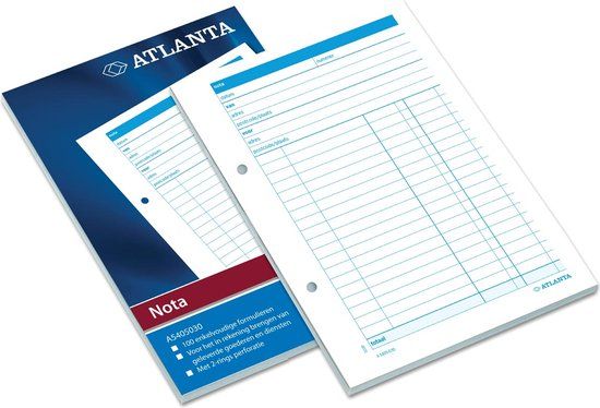 Djois Atlanta notablok A6 - NL tekst - 100 vel - FSC - 1 stuk