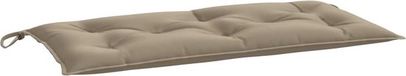 vidaXL Tuinbankkussen 110x50x7 cm Oxford stof Taupe