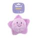 Record - Hondenspel Bubble van pluche zonder vulling met rubberen bal - Hondenbal met onvoorspelbare terugstoot, squeaker en crunchy-effect, zeester, 20 cm