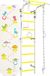 Małpiszon Next-1 Klimmuur voor kinderkamer Dino | Klimwand | Klimtoestel | Wandmontage