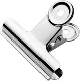 Westcott bulldog klem - 75x17mm - metaal - zilver - 10 stuks