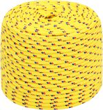 vidaXL Multifunctioneel touw 8 mm 250 m Geel PP