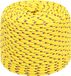 vidaXL Multifunctioneel touw 8 mm 250 m Geel PP