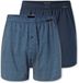 Schiesser 2 PACK Boxershorts Multipacks Blauw, Donkerblauw Heren Katoen XL