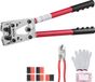 VEVOR Krimptang 6-50 mm² Kabelschoenen Accukabel Krimptang Accuklemtang Perstang met 6 Maten & 95 Koperen Ringconnectoren Koperen Ringklemtang
