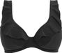 Freya Jewel Cove - Bikinitop - Zwart - Met Ruches - Niet-voorgevormd - Dames