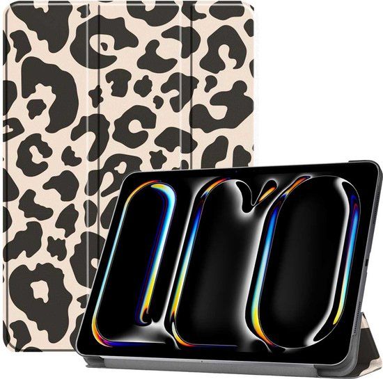 iMoshion Tablet Hoes iPad Pro 13 (2024) - Leopard Print Book Case