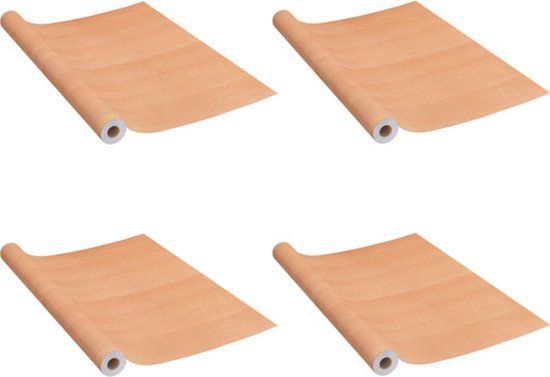 vidaXL Zelfklevende Meubelfolie - Japans Eiken - 2 stuks - 500x90 cm - PVC
