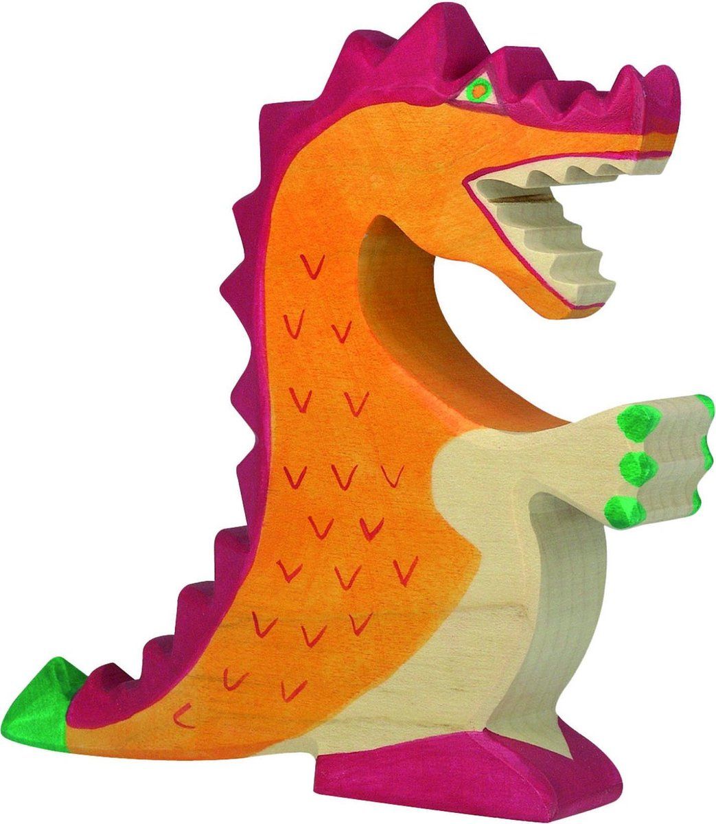 Holztiger Rode Draak (17 cm)