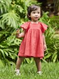 VERTBAUDET Katoenen babyjurk rood