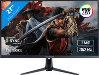 Raider QHD ULTRA GAMING 27 Inch IPS QHD 180Hz Gaming Monitor met RGB Verlichting
