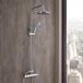Hudson Reed Colonne de douche télescopique thermostatique - Barre pomme de douche et douchette - Chromé