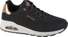 Skechers Uno-Shimmer Away Vrouwen Zwart Sneakers maat 37,5