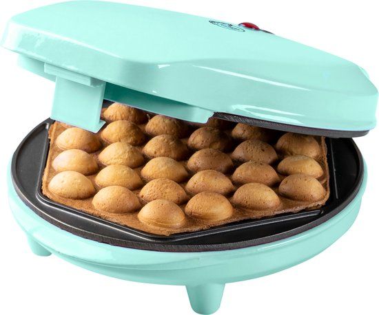 Bestron Bubbel Wafelijzer - Mint - 700W - Bubbelwafels