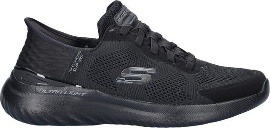 Skechers Hands Free Slip-Ins Bounder heren sneaker - Zwart zwart - Maat 43