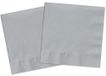 Ciao - Papieren servetten FSC composteerbaar (33 x 33 cm, dubbellaag), 20 stuks, rookgrijs, 34802