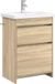 vidaXL Badkamermeubel Set Sonoma Eiken 61 x 40 x 84,5 cm Bewerkt hout