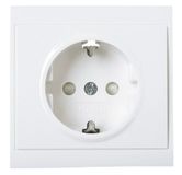 Kopp Malta Wandcontactdoos met aardingscontact en verhoogde contactbeveiliging, Arctic, 923413082