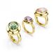Swarovski Gema Bague Set 5753094 Femme Multicolore Doré Plaqué Cristal Set de 3
