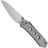 Civivi Vision FG C22036-8, Rock Grind Pattern Satin Nitro-V, Polished Clear Lexan zakmes, Snecx Tan design