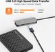Novoo USB-C Laptop Docking Station - Grijs