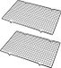Inox - Rectangulaire - Noir - Grille à pâtisserie - Grille de refroidissement - Grille de four