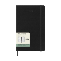 Moleskine Moleskine large weekagenda 2024 hardcover zwart