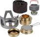 SnelShoppen Mini-réchaud à alcool, léger, compact, cuivre, aluminium, convient au camping, à la randonnée, aux pique-niques, à l'extérieur, aux urgences, pour la tente, en cas de coupure de courant